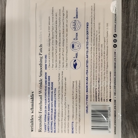 Wrinkles Schminkles Beginners Bundle - Forehead, Chest, And Eye Wrinkle Patches. - Picture 2 of 5